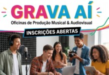 Projeto Grava Aí abre inscrições para oficinas gratuitas de produção musical